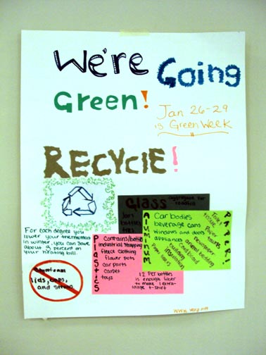 Robinswood logo promoting Green Week and recycling