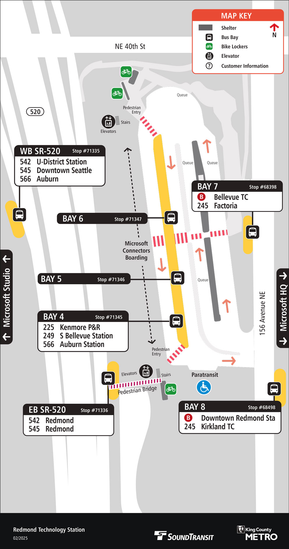 Redmond Technology Station map