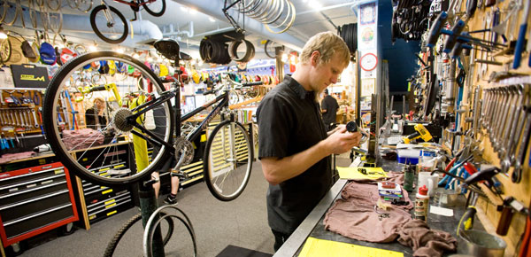 A bicycle shop in King County.