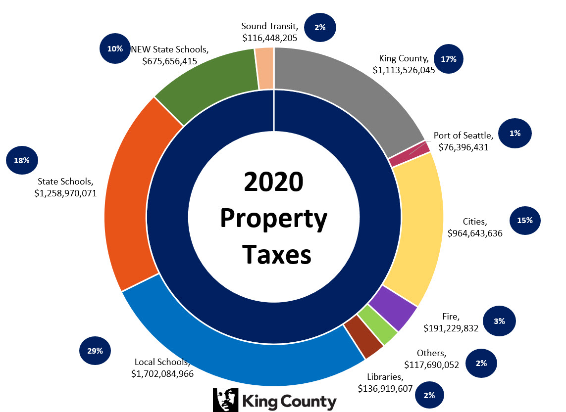 2020 Property Taxes Pie Chart