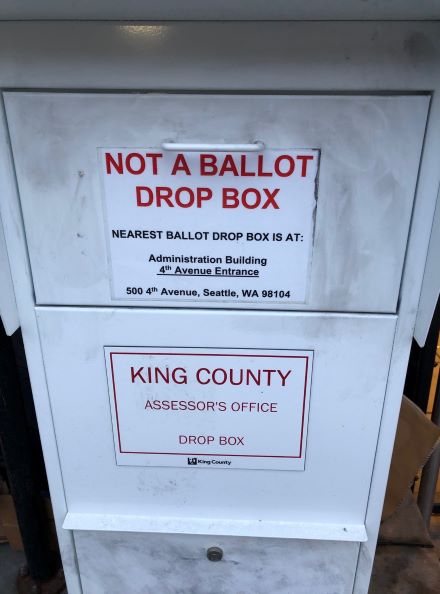 King County Assessor Office Drop Box.