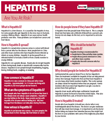 Hepatitis B: Are You At Risk?
