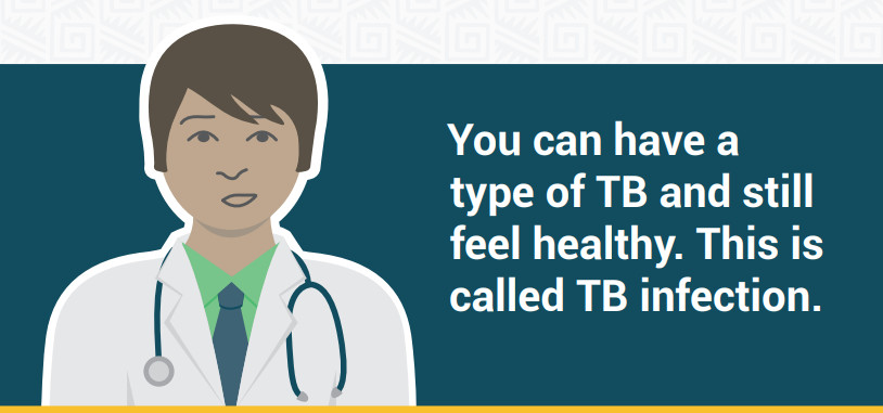 Tuberculosis information sheets about symptoms of TB and how to take medicine