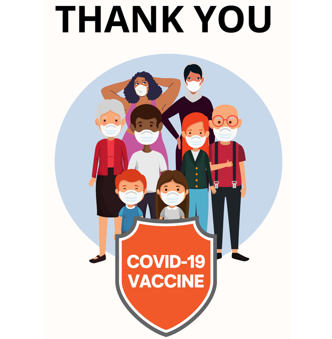 Thank you for getting a COVID-19 vaccine