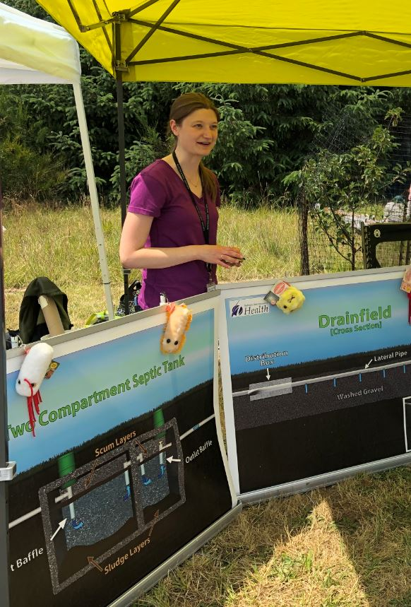 A community event on Vashon Island to educate the public about safe onsite septic systems.