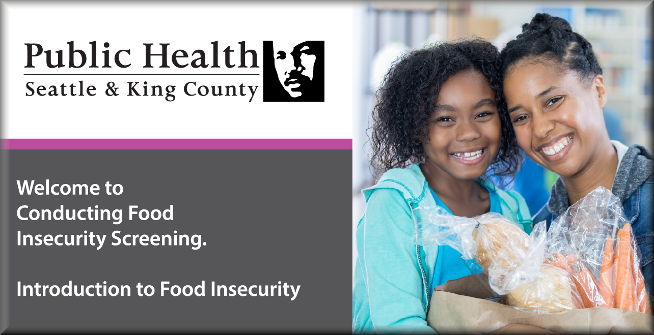 Food insecurity training