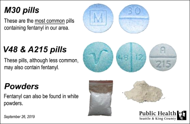 Fentanyl has been found locally in these substances
