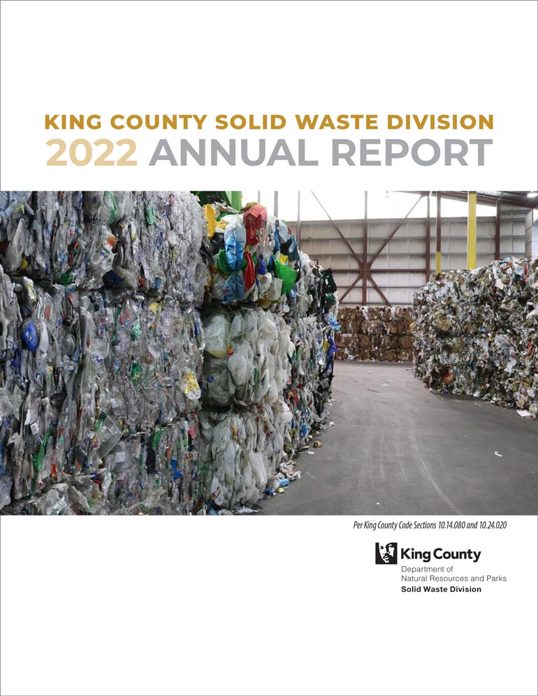 report cover page for 2022 Solid Waste Division Annual Report