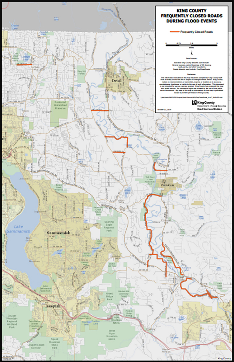 Roads And Flooding In Unincorporated King County King County Washington 4995