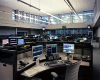image: interior shot of Kent Pullen Regional Communications Center