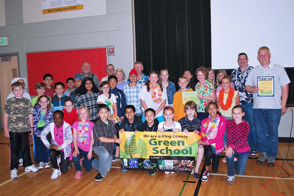 Arthur Jacobsen Elementary School celebrates its Green Schools recognition