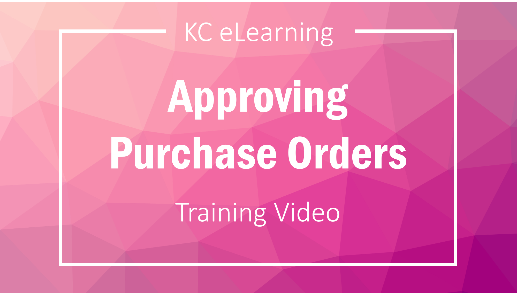 Approving Purchase Orders