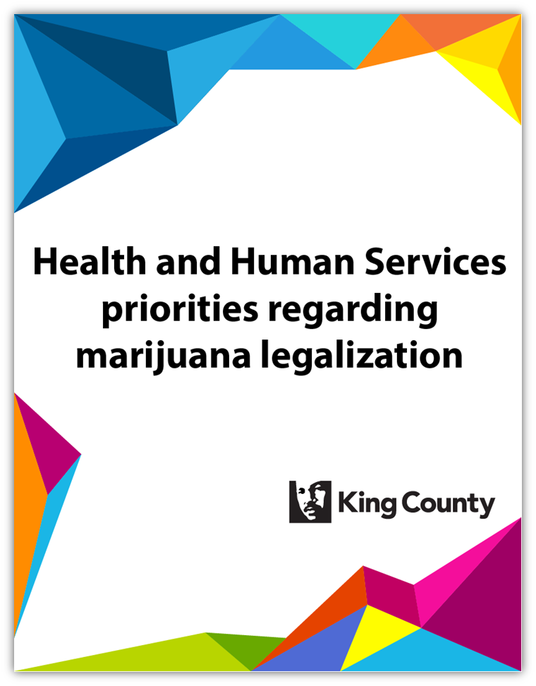 Health and Human Services priorities regarding marijuana legalization
