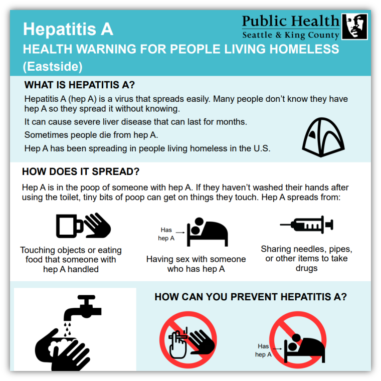 Guidelines on cleaning to kill Hepatitis A