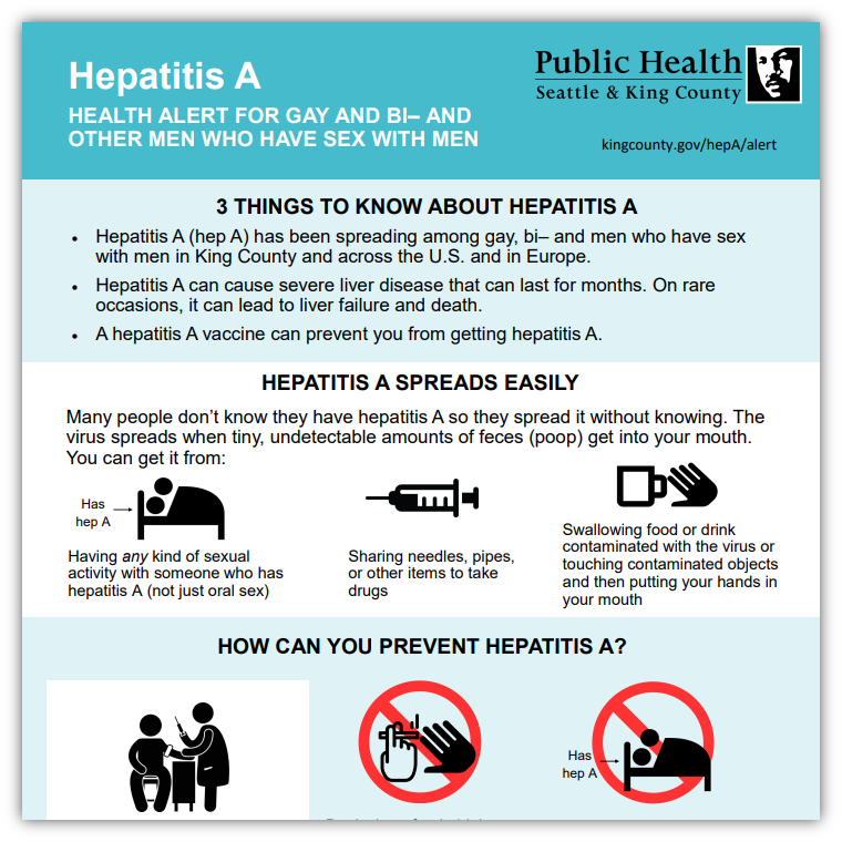 Hepatitis A: Health warning for men who have sex with men