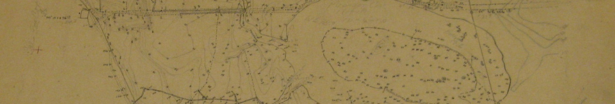 Faint black-line drawing of a drainage district