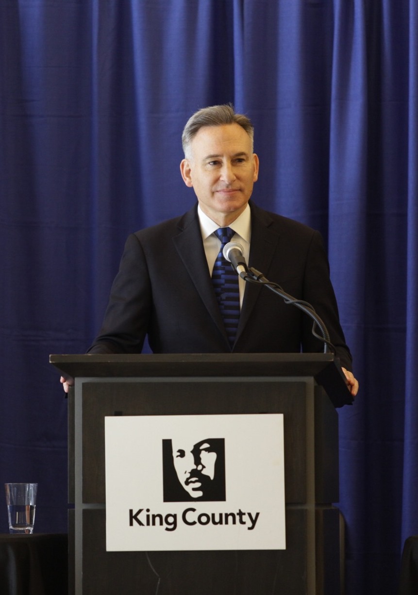 Executive Dow Constantine speaks at the 2017 State of the County address.