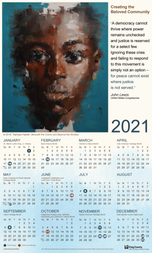Thumbnail image of the 2021 calendar