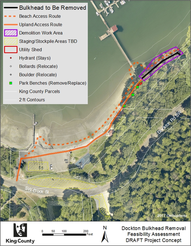 Plan concept: Dockton Bulkhead Removal Project