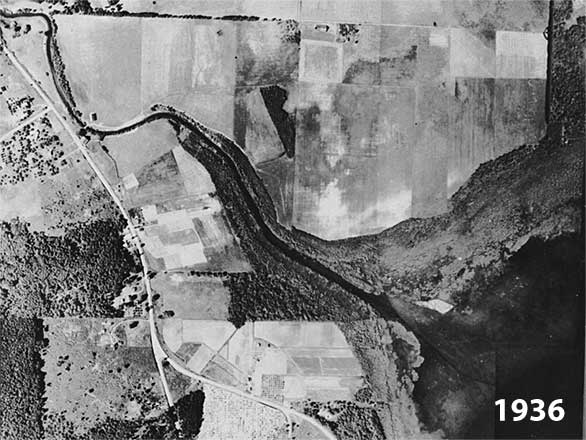 Aerial Photograph of the Sammamish River and Lake Sammamish in 1936