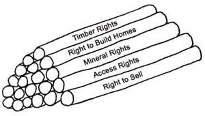 Illustration of a bundle of Development Rights