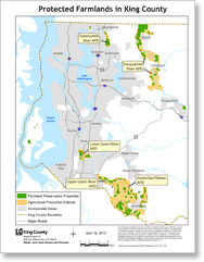 King County Agriculture Districts map