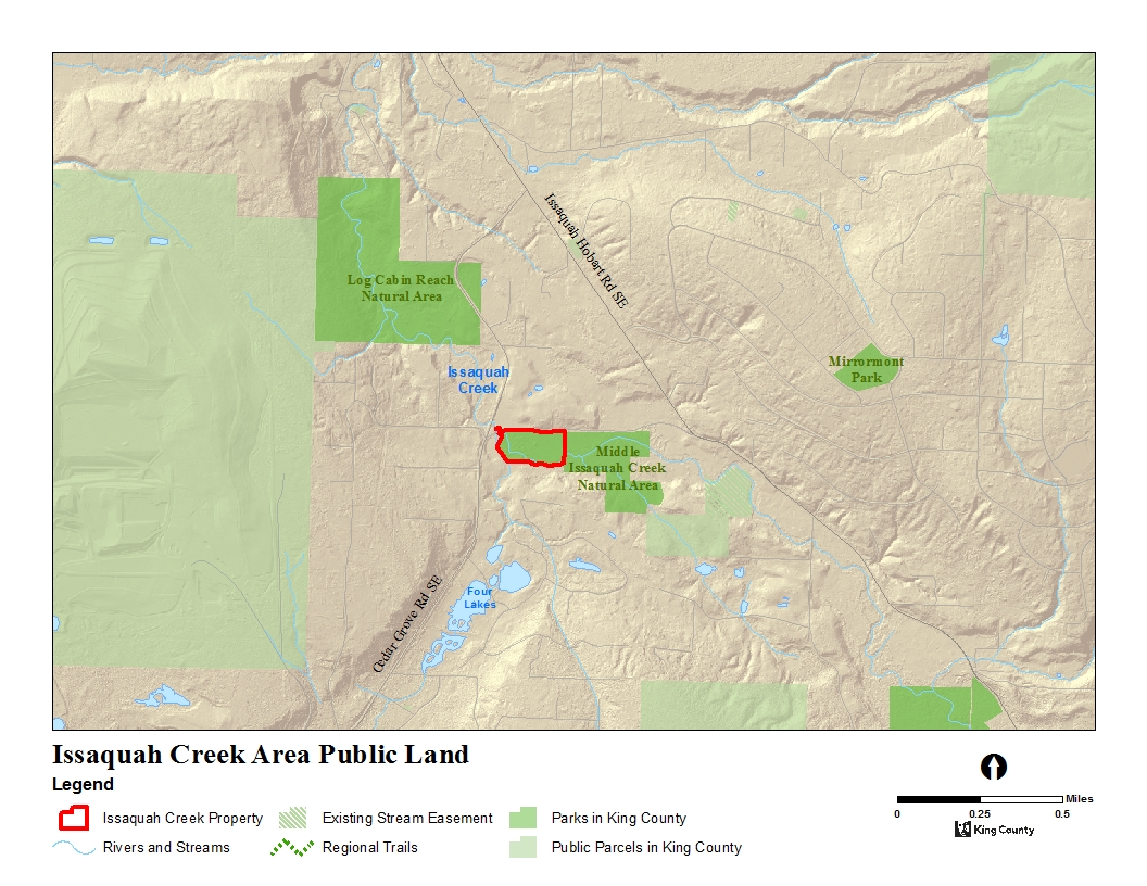 Issaquah Creek Area Existing Public Lands