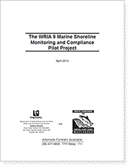 Cover - WRIA 9 Marine Shoreline Monitoring and Compliance Pilot Project