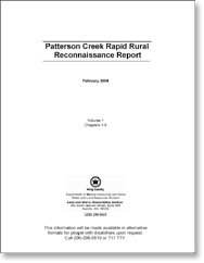 Cover - Patterson Creek Rapid Rural Reconnaissance Report