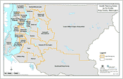 map preview: Health Planning Areas by Zip Codes, King County, Washington - 24kb GIF