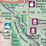 Map detail: Sammamish Valley Tourism & Recreation Map Guide