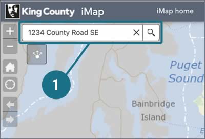 Step 1 - Look up your property by address or parcel number