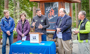 Duthie Hill Mountain Bike Parking Lot Dedication