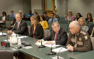 King county Elected officials testify before a 2012 budget panel.