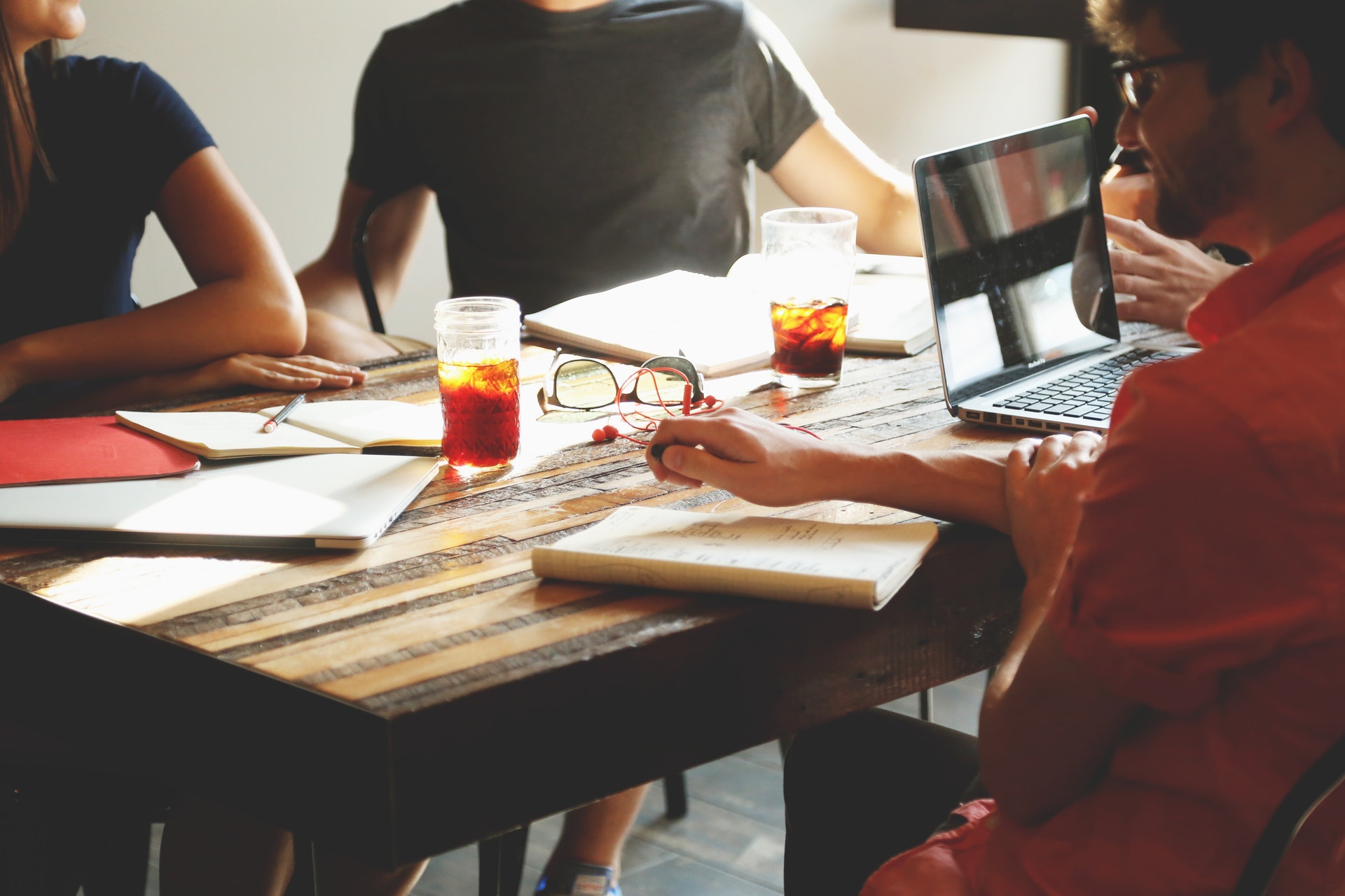 people meeting at a workspace