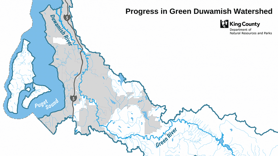 Progress in the Green-Duwamish watershed map