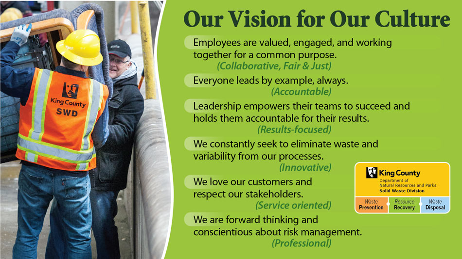 Solid Waste Division - our vision for our culture