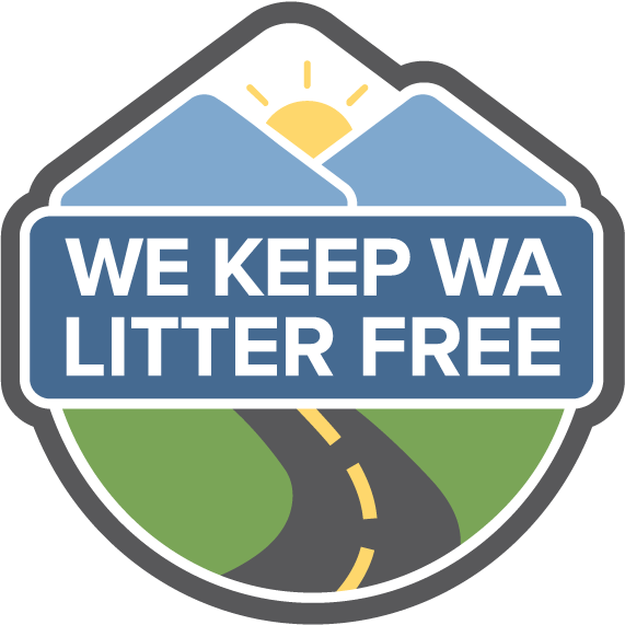 Washington State Department of Ecology - We Keep WA Litter Free logo graphic