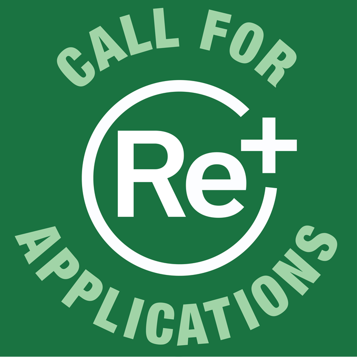 text graphic - call for Re+ panel applications - Get involved in the Re+ Community Panel