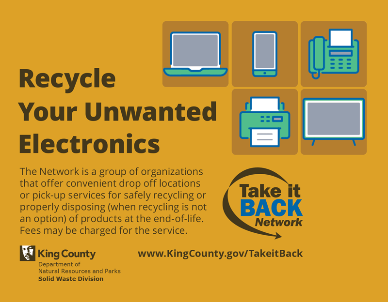 Take it Back Network electronics recycling brochure