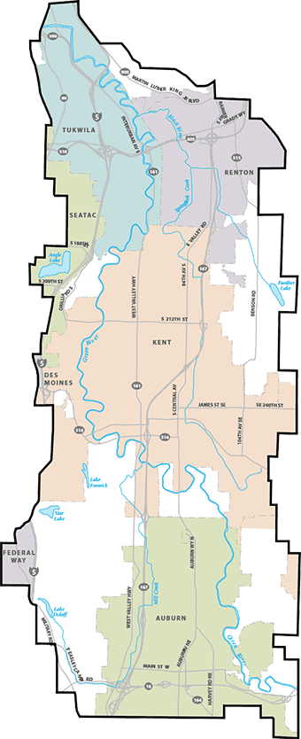 Green River Flood Control District map