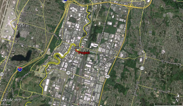 Desimone Levee Repair Project aerial map image