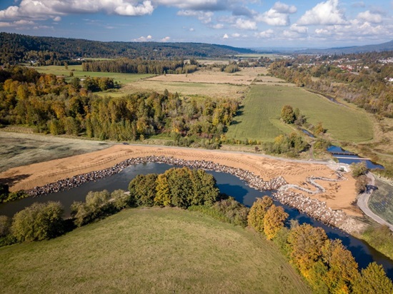 Aerial image of the Tolt Pipeline Protection Project