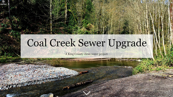 Storymap: Coal Creek Sewer Upgrade