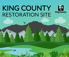 Signage at King County restoration sites