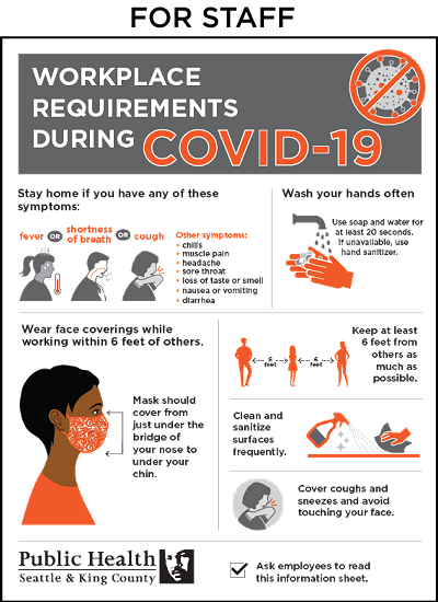 Workplace requirements during COVID-19