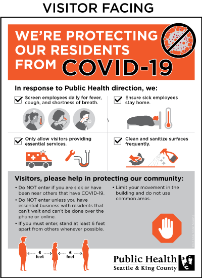 We're protecting our residents from COVID-19