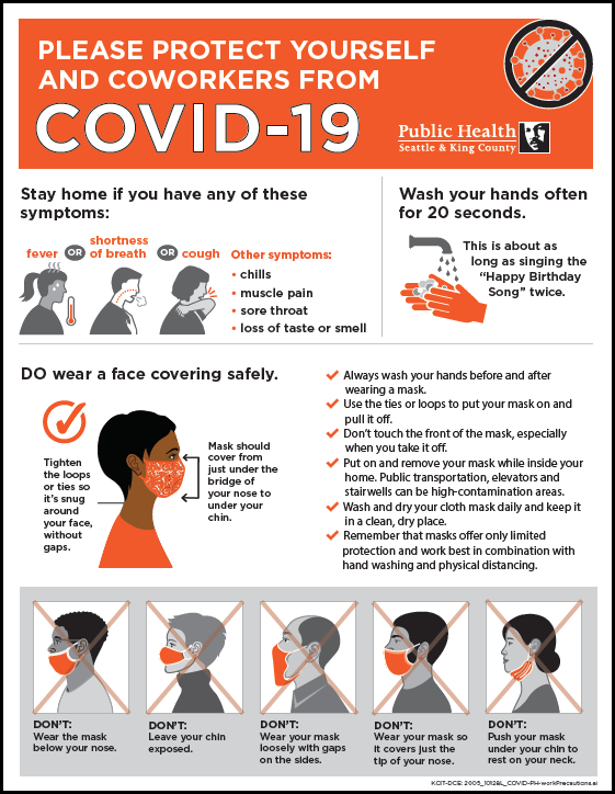 Please protect yourself and coworkers from COVID-19