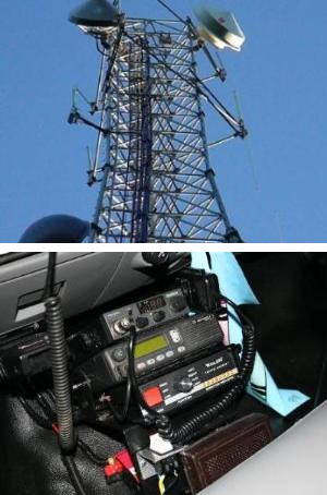 Radio tower and dashboard