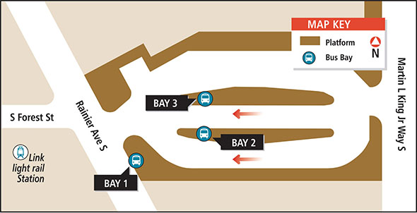 Map for Mt Baker Transit Center